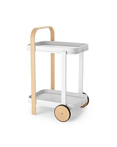 Umbra - Bellwood Bar & Serving Cart - White/Natural